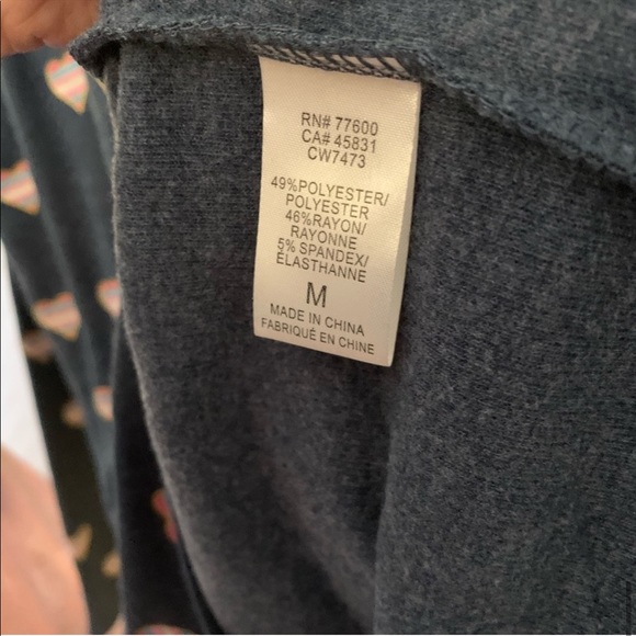 NWT Chaser Heart Valentine’s Top Graphic Love Tee Blue Medium - Picture 7 of 7